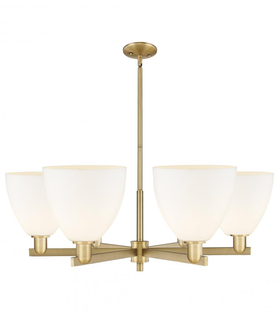 Bristol - 6 Light - 39 inch - Brushed Brass - Stem hung - Chandelier