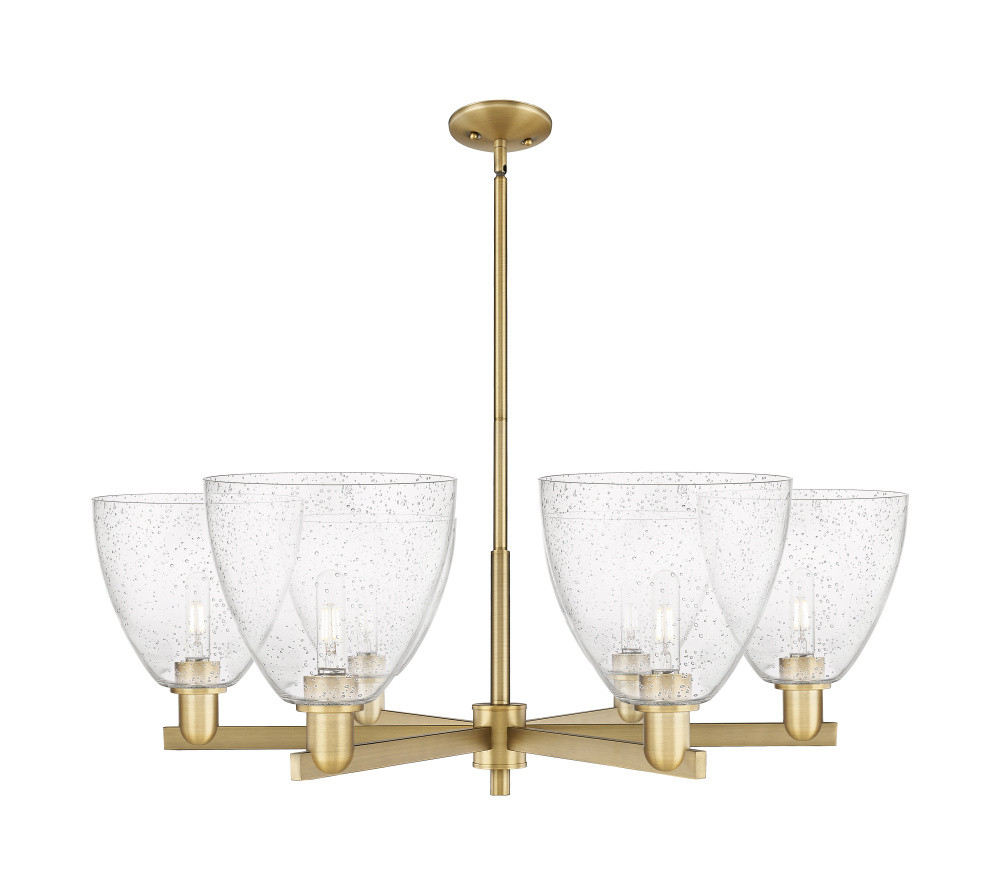 Bristol - 6 Light - 39 inch - Brushed Brass - Stem hung - Chandelier