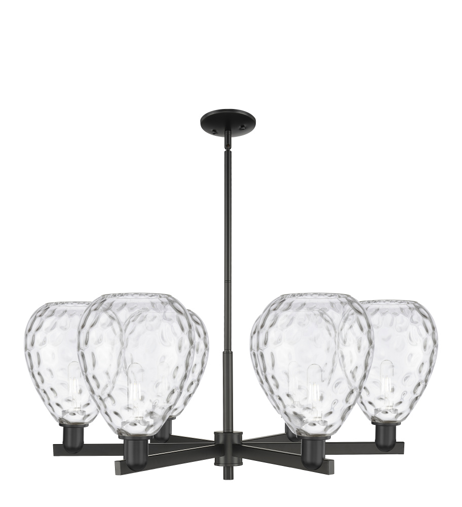 Waverly - 6 Light - 38 inch - Matte Black - Stem hung - Chandelier