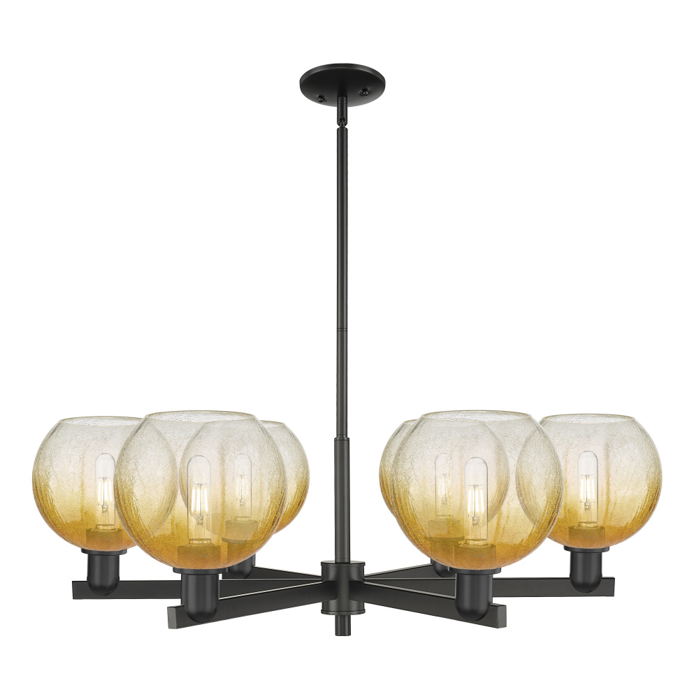 Brookhaven Globe - 6 Light - 24 inch - Matte Black - Chandelier