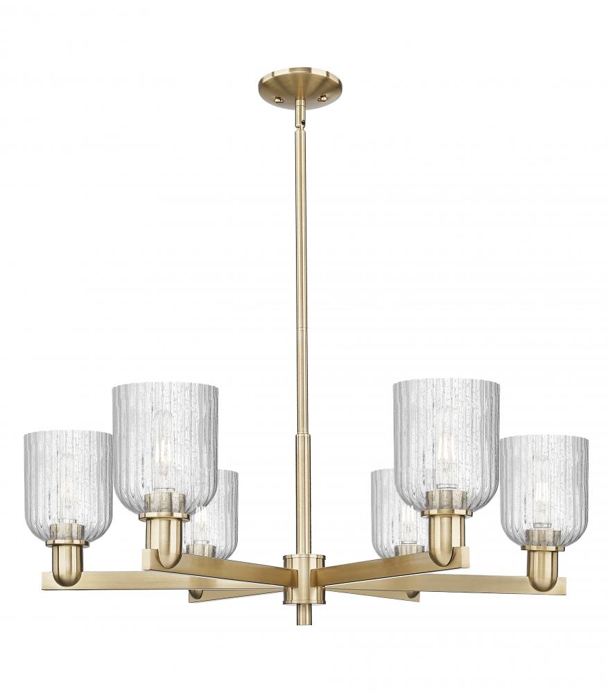 Bridal Veil - 6 Light - 24 inch - Champagne Bronze - Chandelier