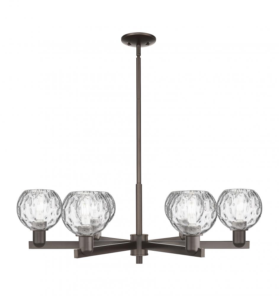 Athens Water Glass - 6 Light - 36 inch - Oil Rubbed Bronze - Stem hung - Chandelier