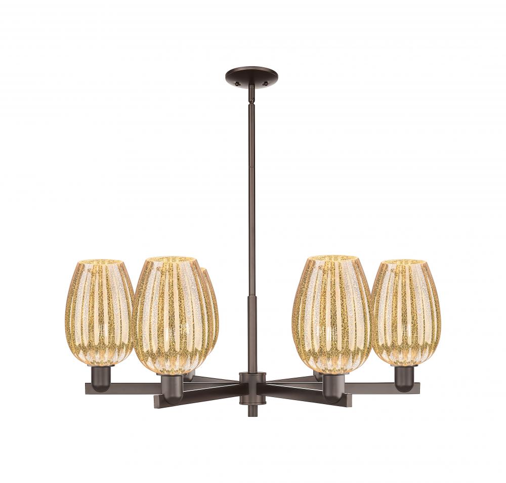 Preston Flute - 6 Light - 24 inch - Oil Rubbed Bronze - Chandelier