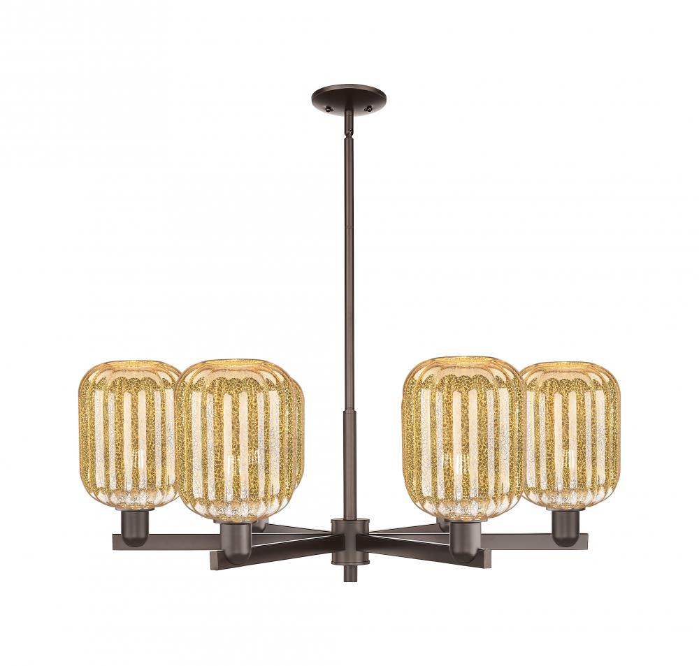 Preston Cylinder - 6 Light - 24 inch - Oil Rubbed Bronze - Chandelier