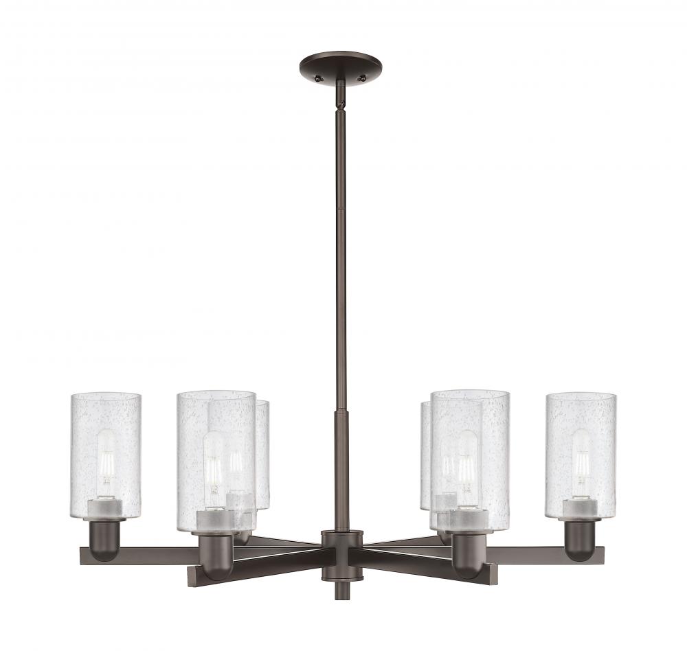 Clymer - 6 Light - 34 inch - Oil Rubbed Bronze - Stem hung - Chandelier