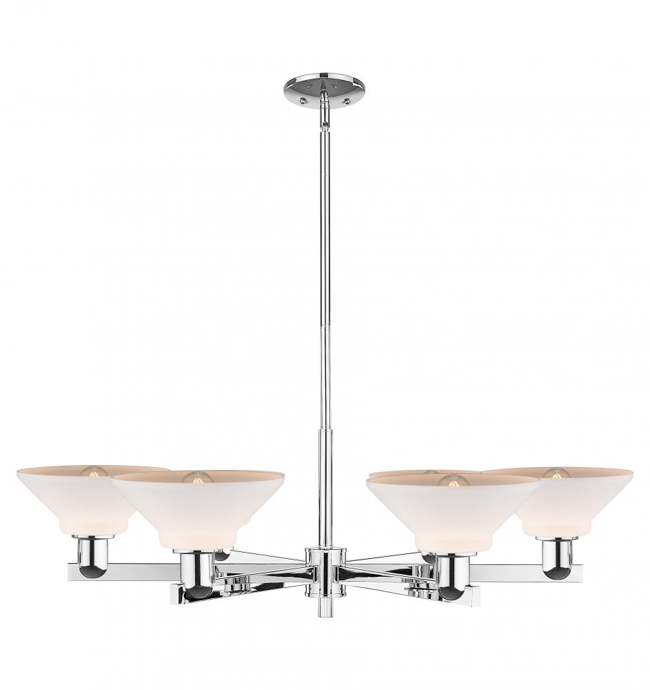 Orwell - 6 Light - 38 inch - Polished Chrome - Stem hung - Chandelier