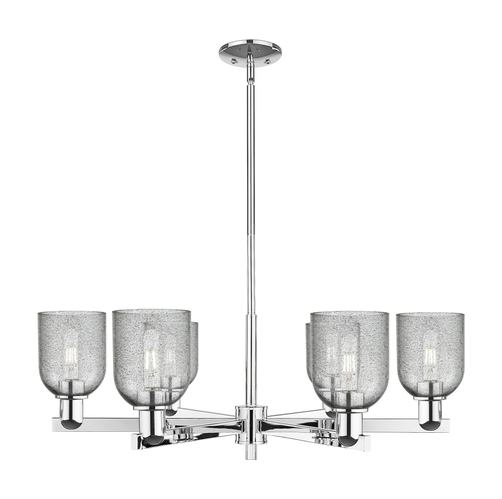 Caledonia - 6 Light - 35 inch - Polished Chrome - Stem hung - Chandelier