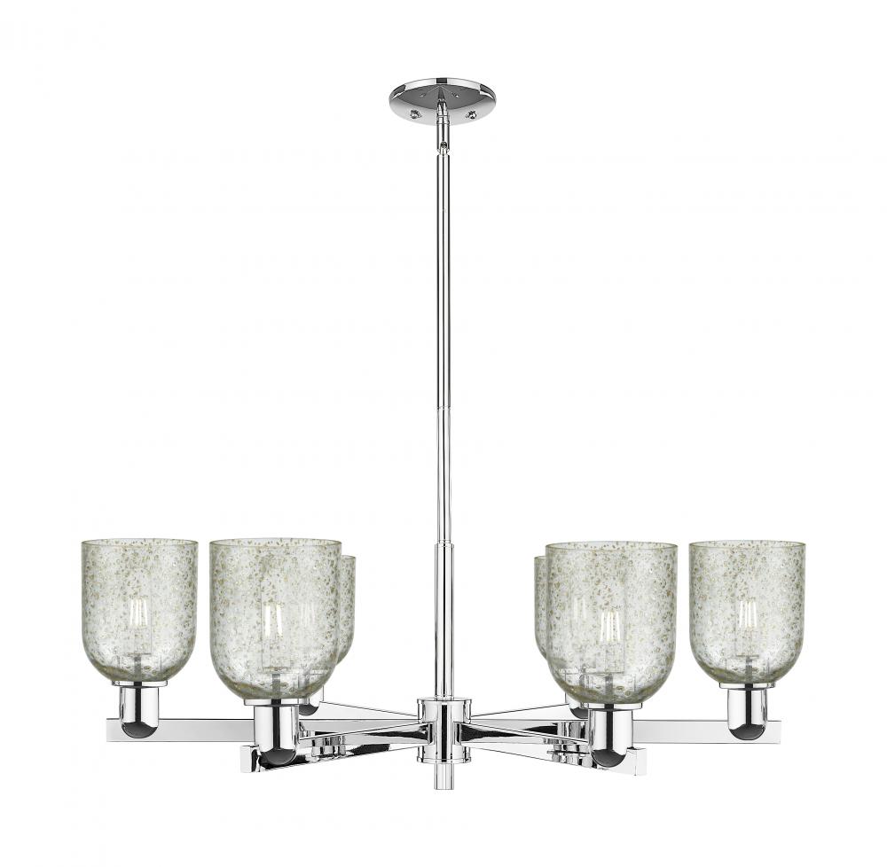 Caledonia - 6 Light - 35 inch - Polished Chrome - Stem hung - Chandelier