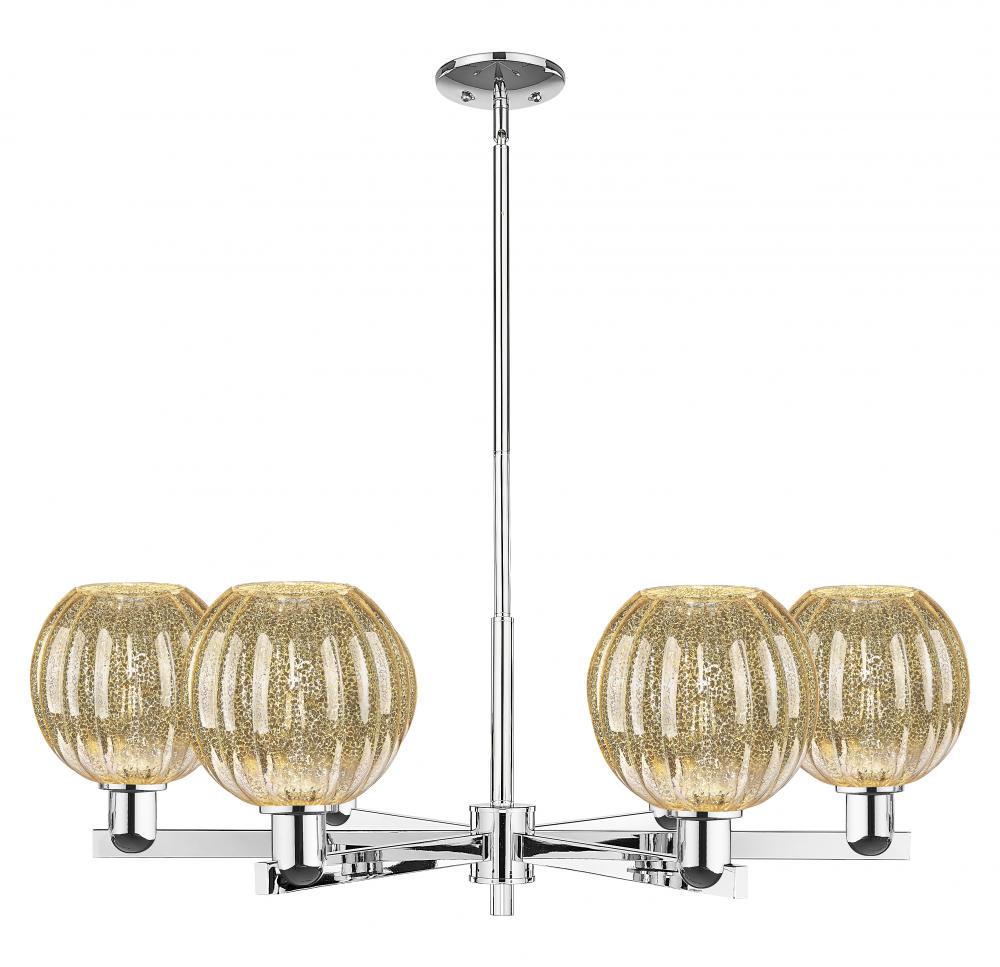 Preston Globe - 6 Light - 24 inch - Polished Chrome - Chandelier