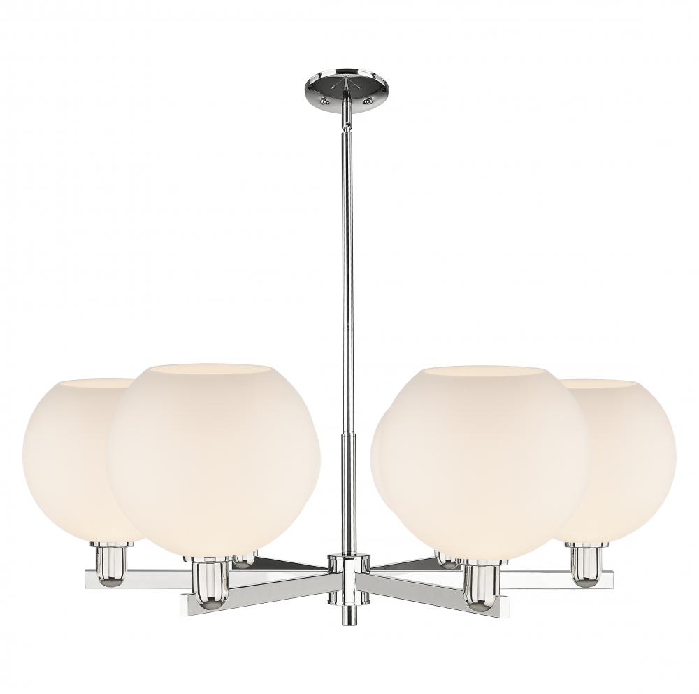 Athens - 6 Light - 40 inch - Polished Nickel - Stem hung - Chandelier