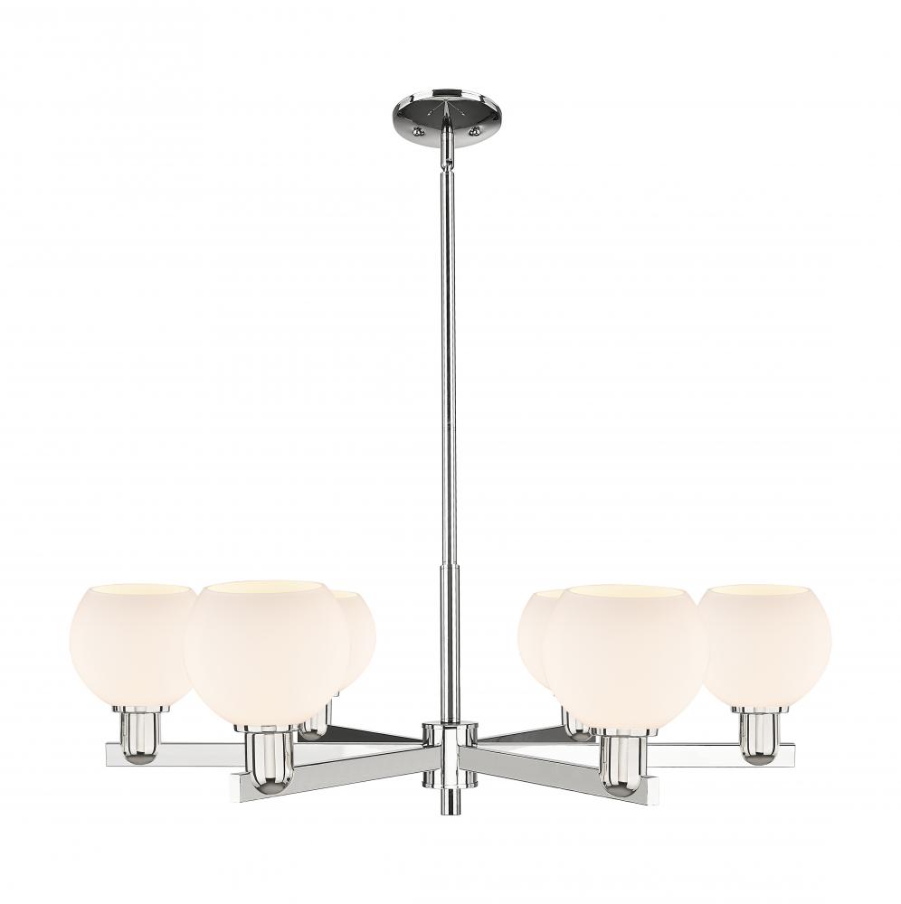 Athens - 6 Light - 36 inch - Polished Nickel - Stem hung - Chandelier