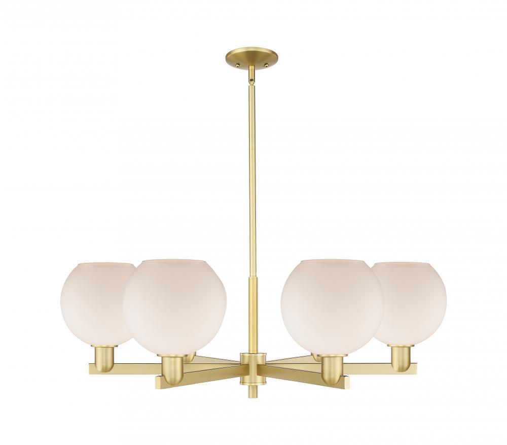 Athens - 6 Light - 38 inch - Satin Gold - Stem hung - Chandelier