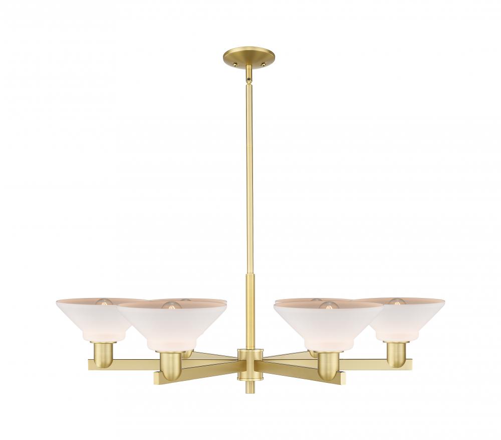 Orwell - 6 Light - 38 inch - Satin Gold - Stem hung - Chandelier