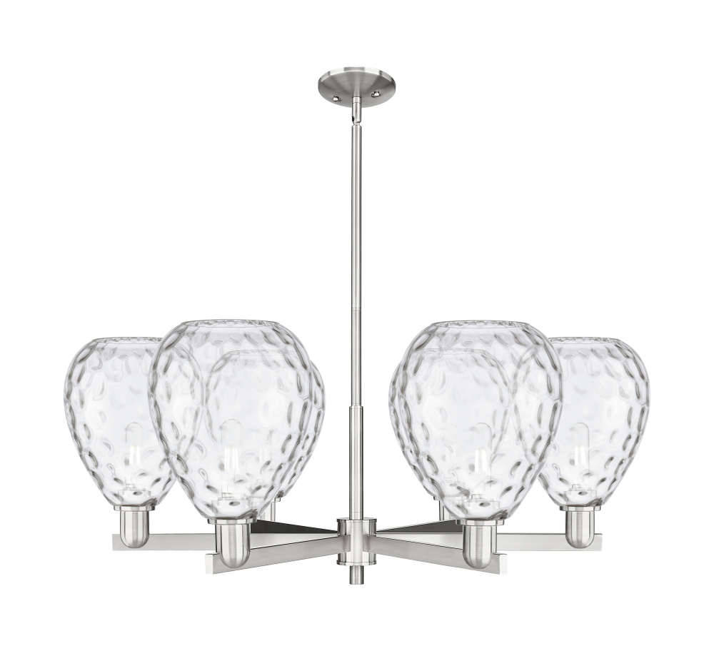 Waverly - 6 Light - 38 inch - Satin Nickel - Stem hung - Chandelier