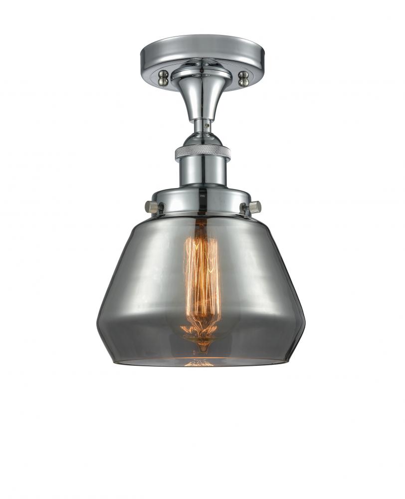 Fulton - 1 Light - 6 inch - Polished Chrome - Semi-Flush Mount