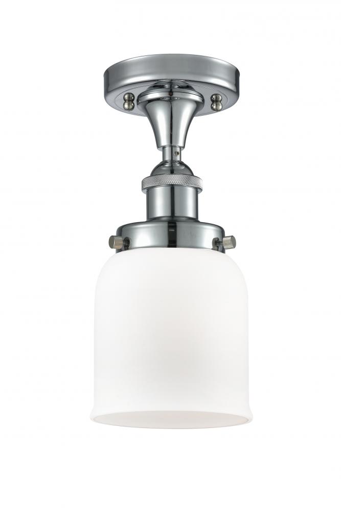 Bell - 1 Light - 5 inch - Polished Chrome - Semi-Flush Mount