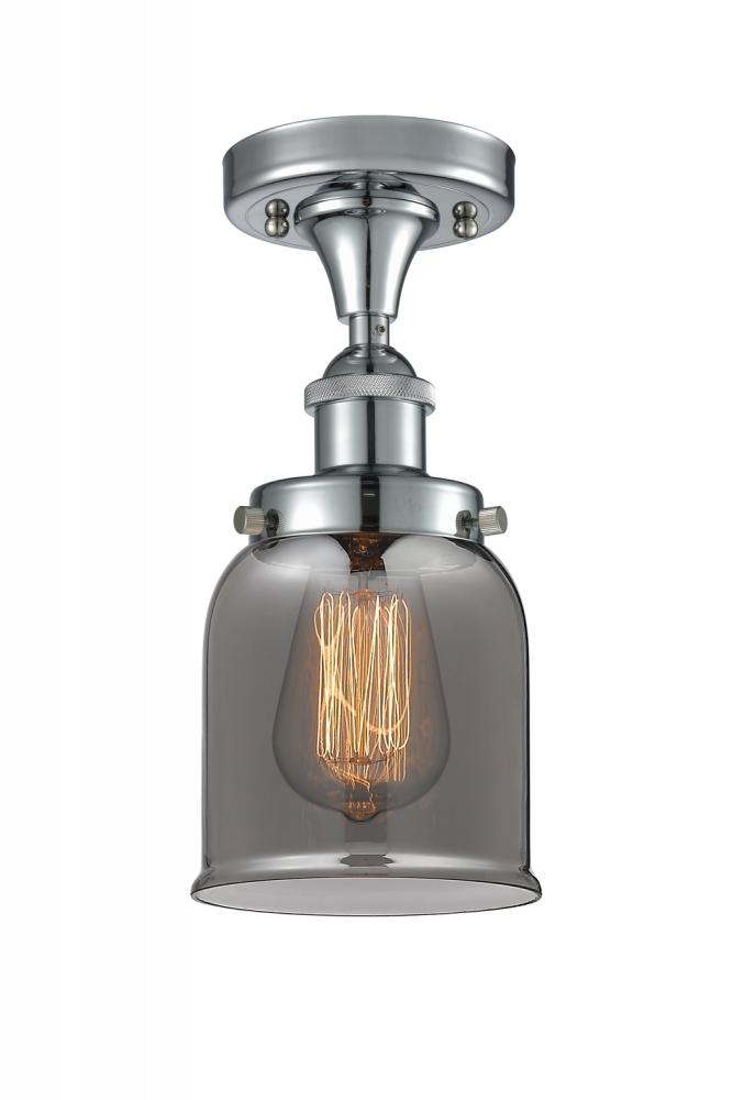 Bell - 1 Light - 5 inch - Polished Chrome - Semi-Flush Mount