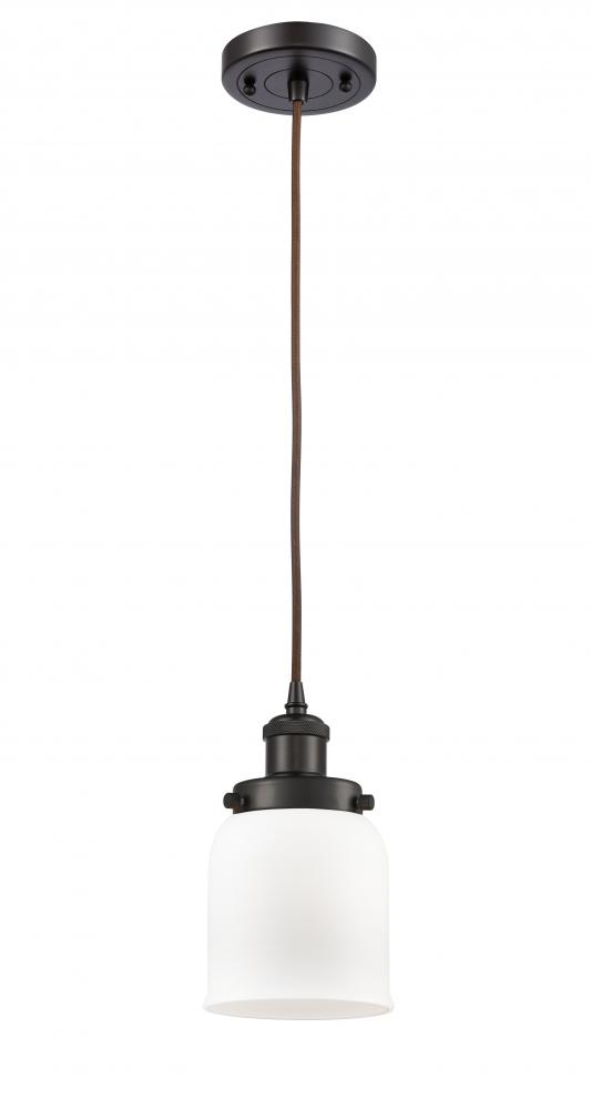 Bell - 1 Light - 5 inch - Oil Rubbed Bronze - Cord hung - Mini Pendant