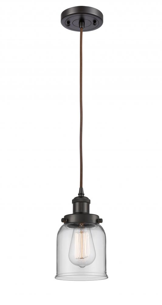 Bell - 1 Light - 5 inch - Oil Rubbed Bronze - Cord hung - Mini Pendant