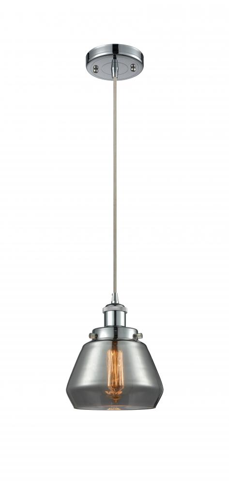 Fulton - 1 Light - 6 inch - Polished Chrome - Cord hung - Mini Pendant