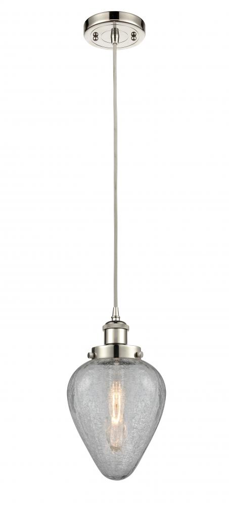 Geneseo - 1 Light - 6 inch - Polished Nickel - Cord hung - Mini Pendant