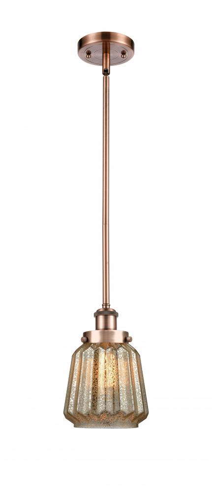 Chatham - 1 Light - 6 inch - Antique Copper - Mini Pendant