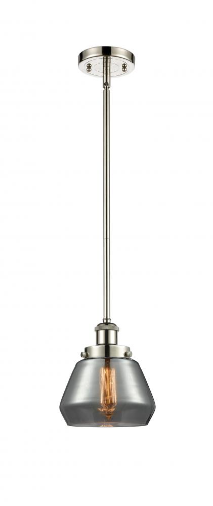 Fulton - 1 Light - 6 inch - Polished Nickel - Mini Pendant