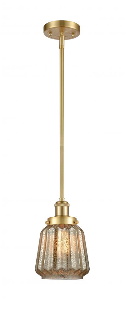 Chatham - 1 Light - 6 inch - Satin Gold - Mini Pendant