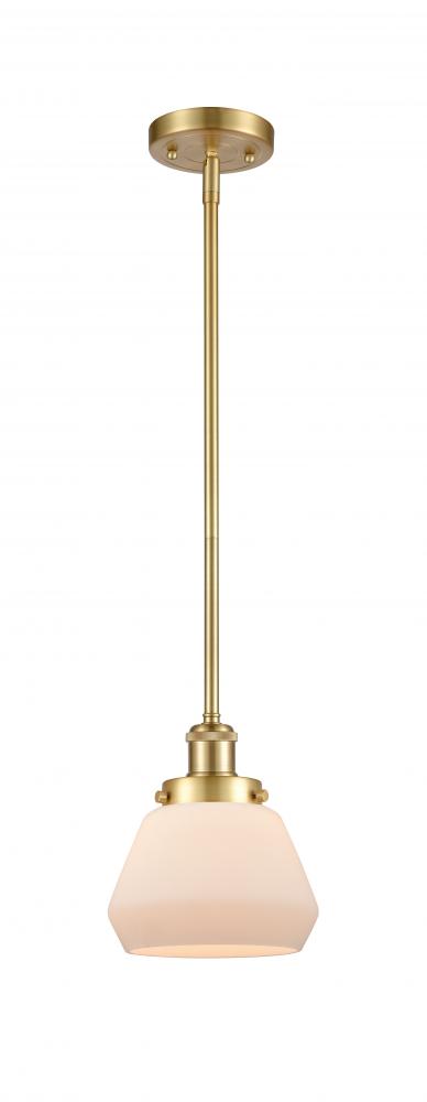 Fulton - 1 Light - 6 inch - Satin Gold - Mini Pendant