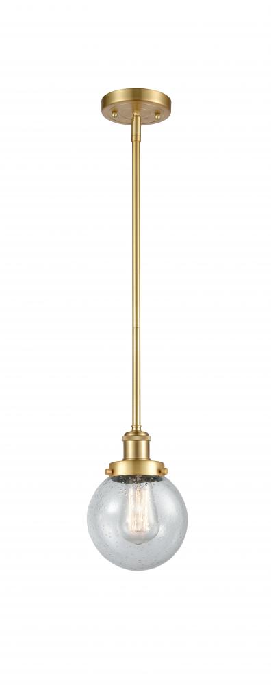 Beacon - 1 Light - 6 inch - Satin Gold - Mini Pendant
