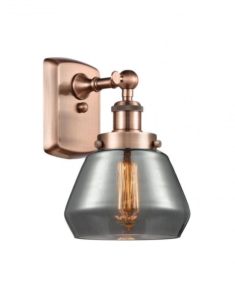 Fulton - 1 Light - 6 inch - Antique Copper - Sconce
