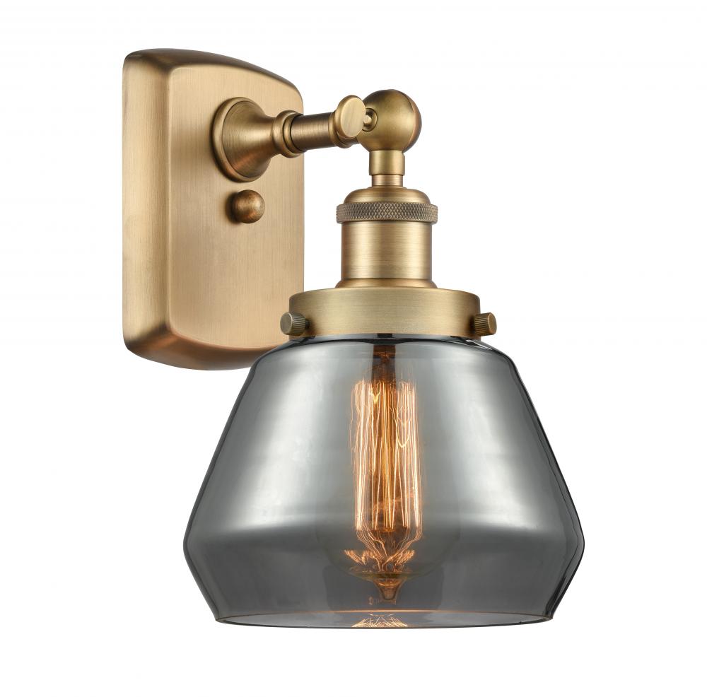 Fulton - 1 Light - 6 inch - Brushed Brass - Sconce