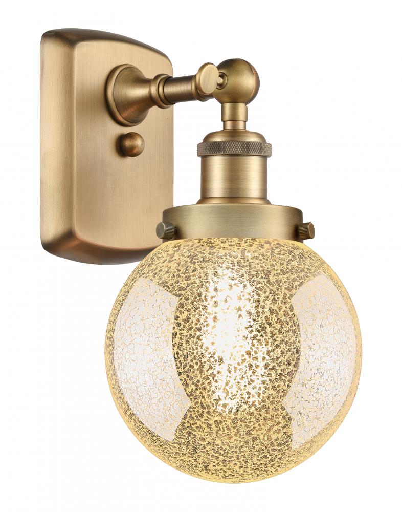 Beacon - 1 Light - 6 inch - Brushed Brass - Sconce