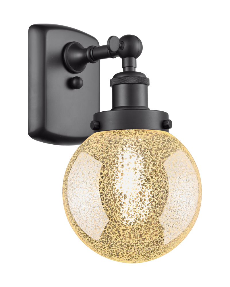 Beacon - 1 Light - 6 inch - Matte Black - Sconce