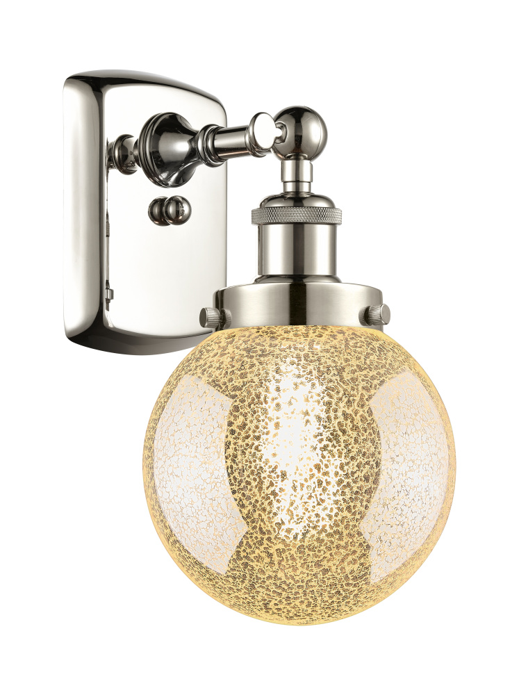 Beacon - 1 Light - 6 inch - Polished Nickel - Sconce