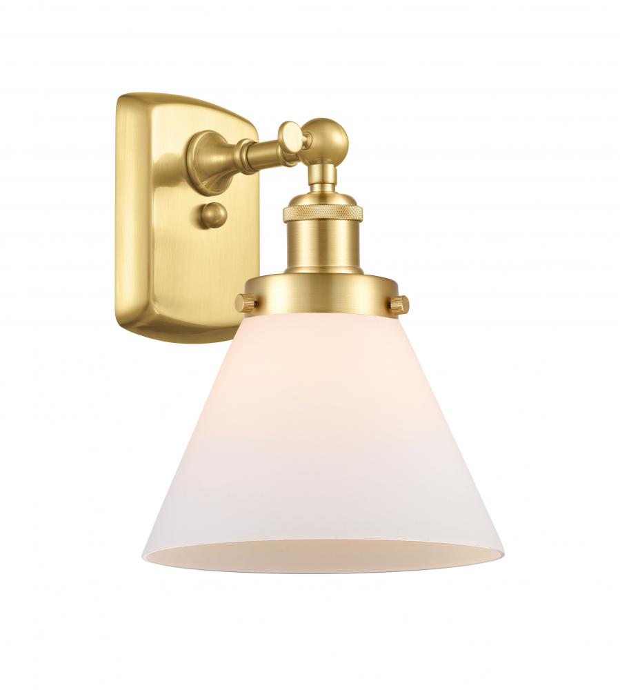 Cone - 1 Light - 8 inch - Satin Gold - Sconce