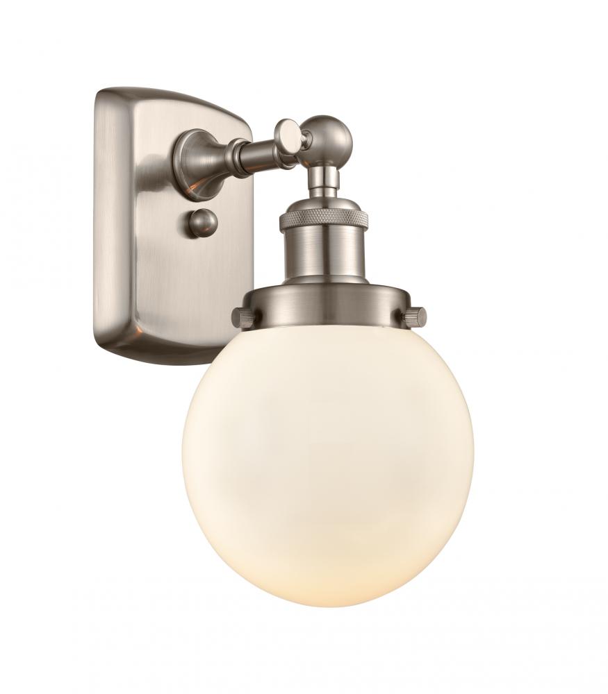 Beacon - 1 Light - 6 inch - Brushed Satin Nickel - Sconce
