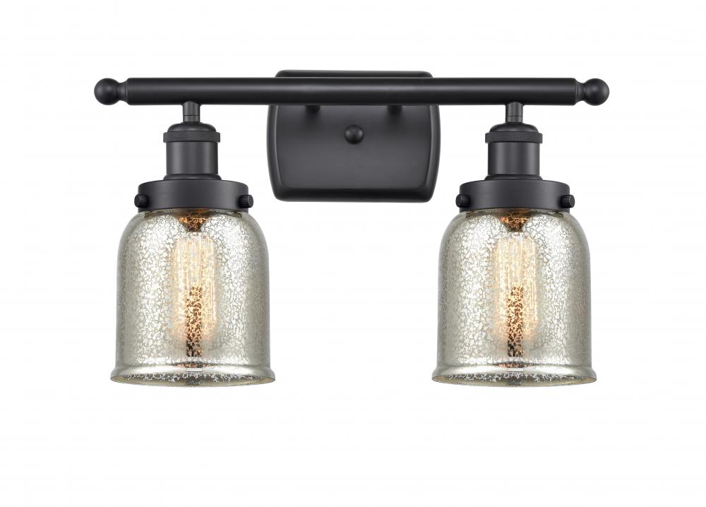 Bell - 2 Light - 16 inch - Matte Black - Bath Vanity Light