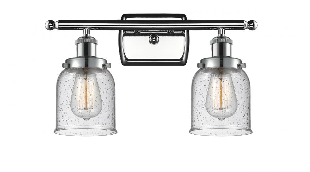 Bell - 2 Light - 16 inch - Polished Chrome - Bath Vanity Light
