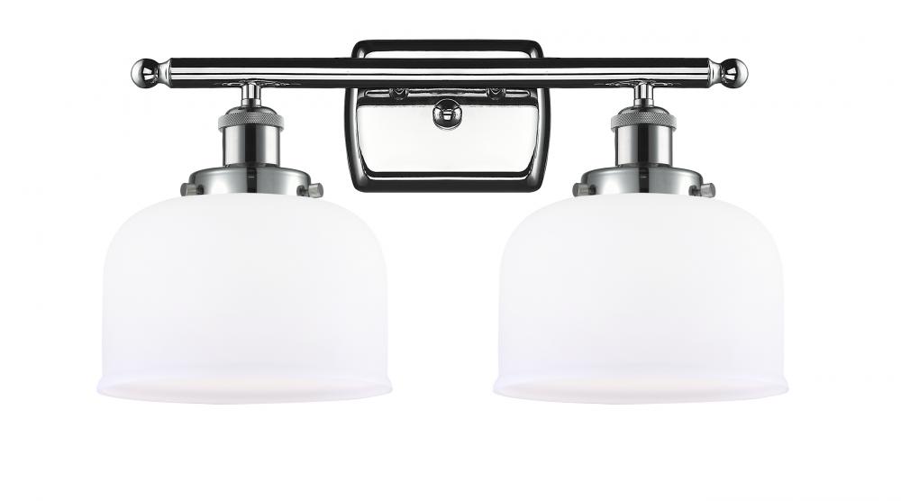 Bell - 2 Light - 18 inch - Polished Chrome - Bath Vanity Light