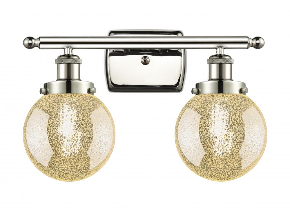 Beacon - 2 Light - 16 inch - Polished Nickel - Bath Vanity Light