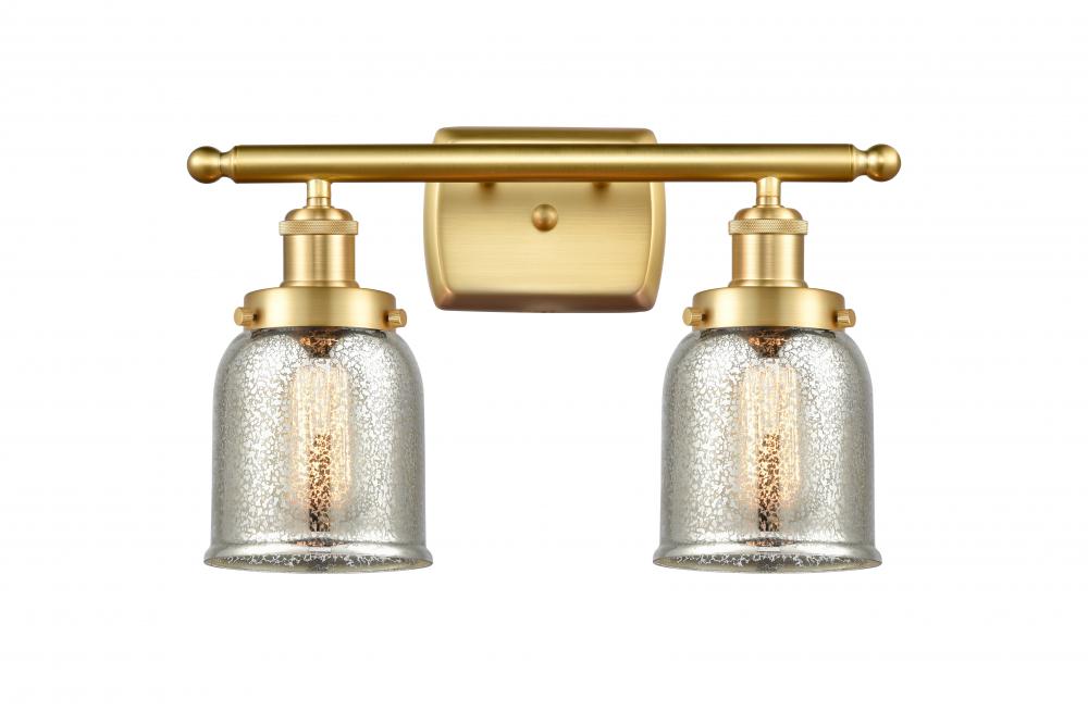 Bell - 2 Light - 16 inch - Satin Gold - Bath Vanity Light