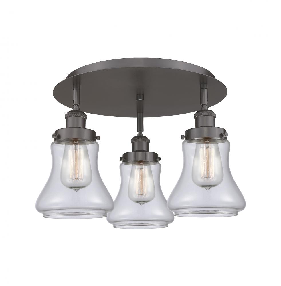 Bellmont - 3 Light - 18 inch - Oil Rubbed Bronze - Semi-Flush Mount