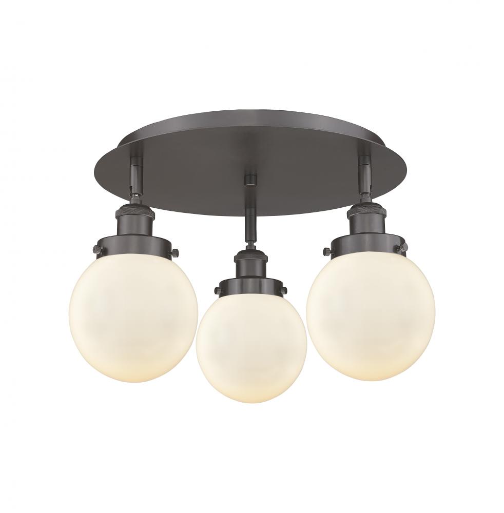 Beacon - 3 Light - 18 inch - Oil Rubbed Bronze - Semi-Flush Mount