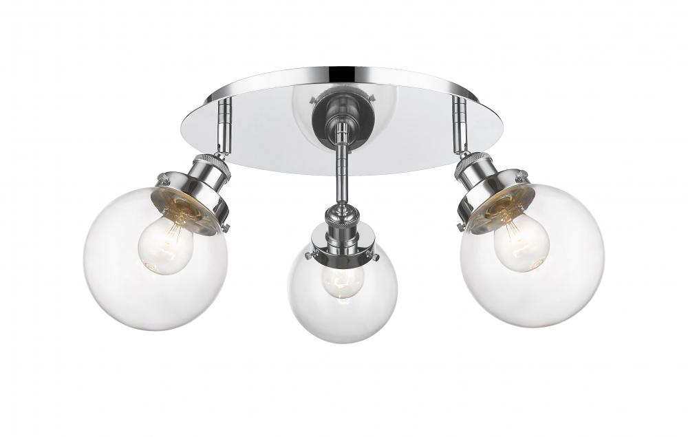 Beacon - 3 Light - 18 inch - Polished Chrome - Semi-Flush Mount