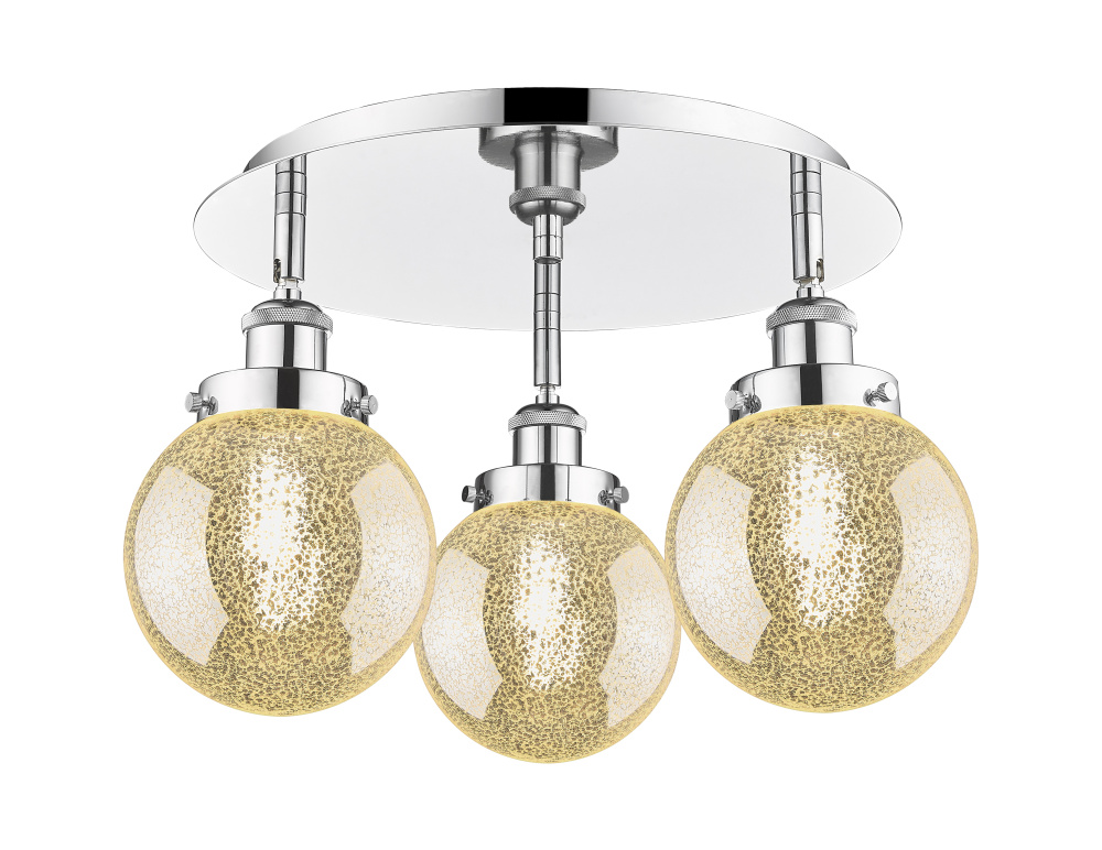 Beacon - 3 Light - 18 inch - Polished Chrome - Semi-Flush Mount