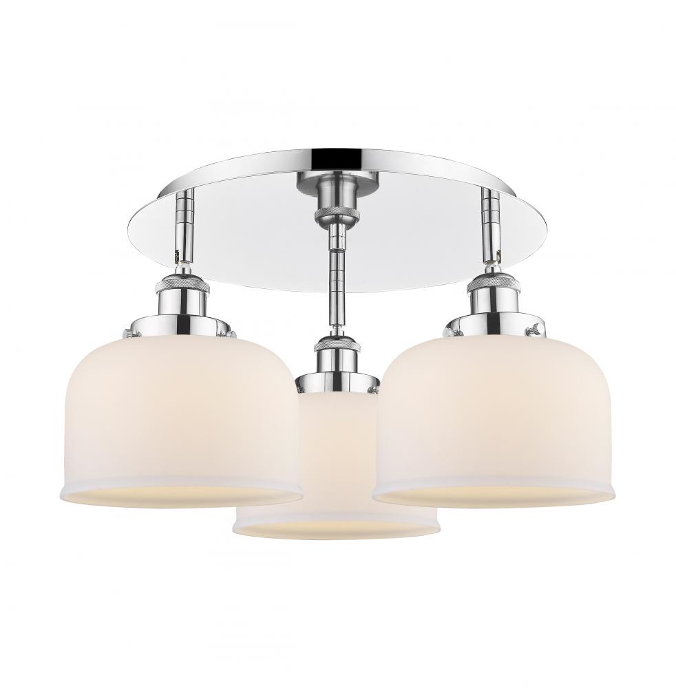 Cone - 3 Light - 20 inch - Polished Chrome - Semi-Flush Mount