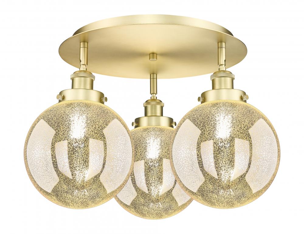 Beacon - 3 Light - 20 inch - Satin Gold - Semi-Flush Mount