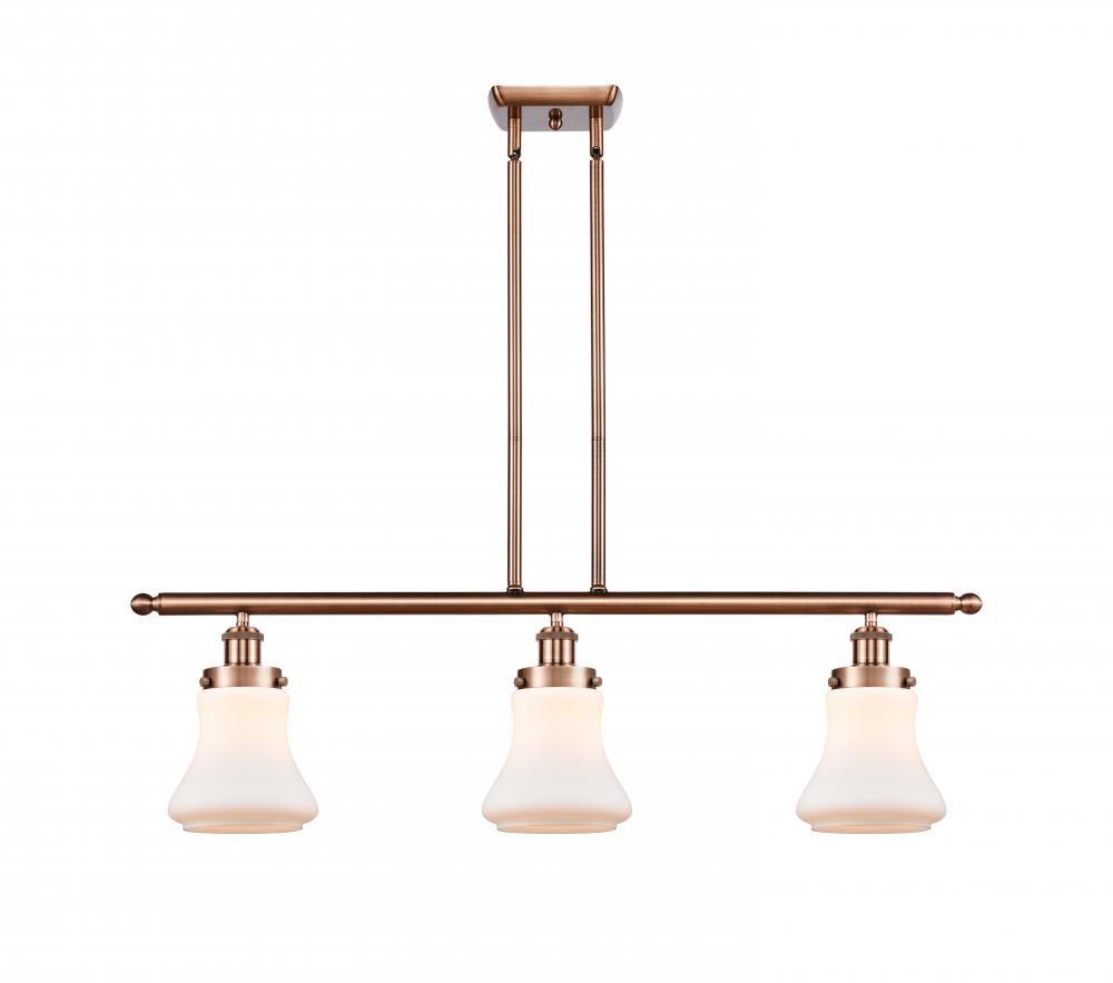 Bellmont - 3 Light - 36 inch - Antique Copper - Stem Hung - Island Light