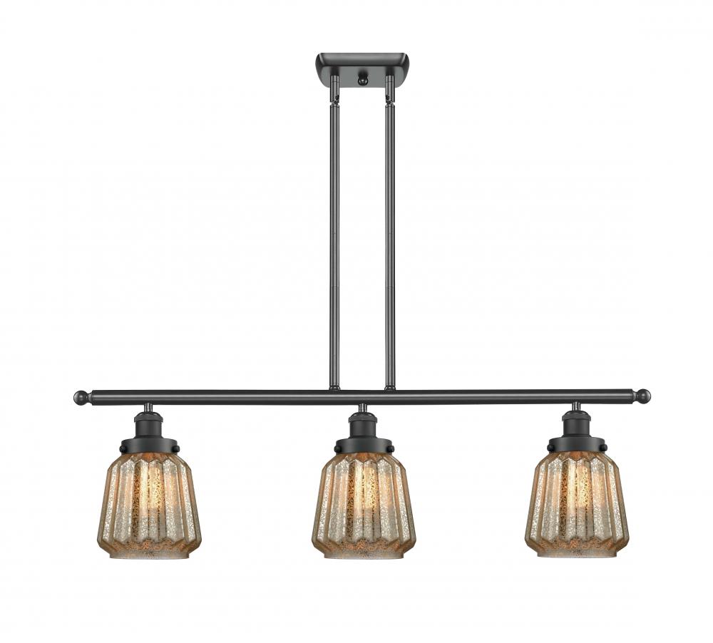 Chatham - 3 Light - 36 inch - Matte Black - Stem Hung - Island Light
